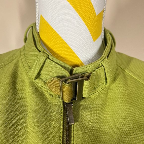 NWT Worth Cotton Full Zip Messenger Jacket • Green • Size 8P - Picture 4 of 11